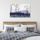 Tom Thomson - VERBRAND LAND BIJ ZONSONDERGANG 1915 Canvas Afdruk (Insitu (Slaapkamer))