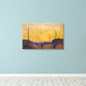 Tom Thomson - VERBRAND OVER LAND 1916 Canvas Afdruk (Insitu (Houten vloer))