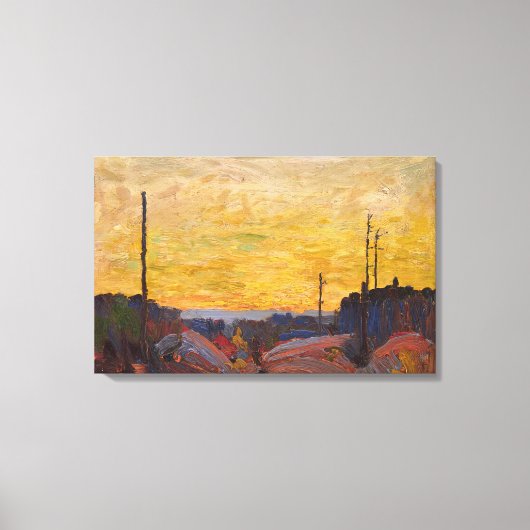 Tom Thomson - VERBRAND OVER LAND 1916 Canvas Afdruk (Voorkant)