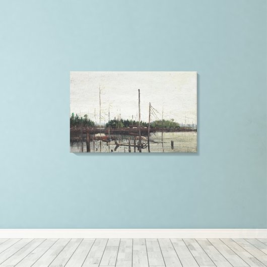 Tom Thomson - VERDRONKEN LAND 1912 Canvas Afdruk (Insitu (Houten vloer))