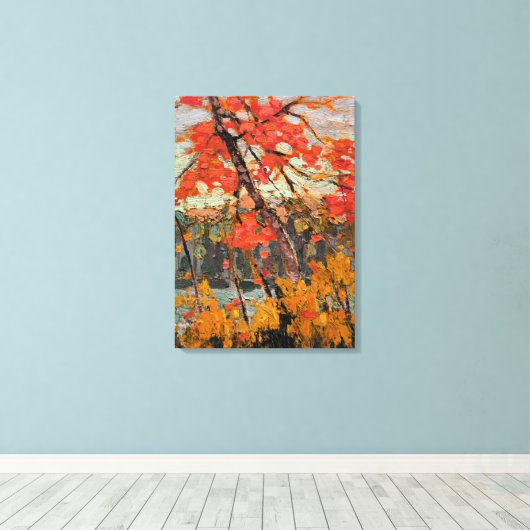 Tom Thomson - Verwrongen esdoorn Canvas Afdruk (Insitu (Houten vloer))