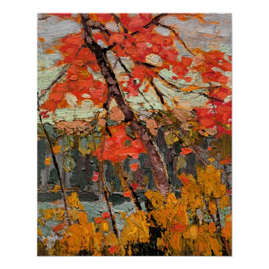 Tom Thomson - Verwrongen esdoorn Perfect Poster (Voorkant)