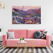 Tom Thomson - Vuur geveegd heuvels 1915 Canvas Afdruk (Insitu (Woonkamer))