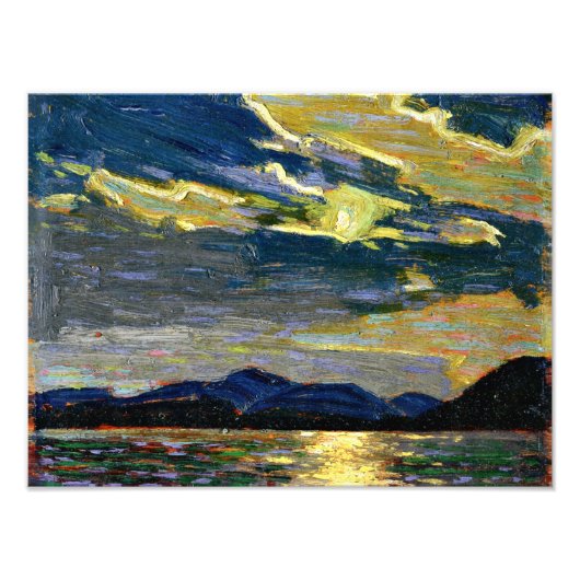 Tom Thomson - Warme zomermaanslicht Foto Afdruk (Voorkant)