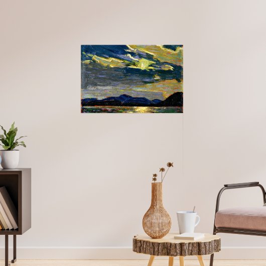 Tom Thomson - Warme zomermaanslicht Poster (Woonkamer 3)