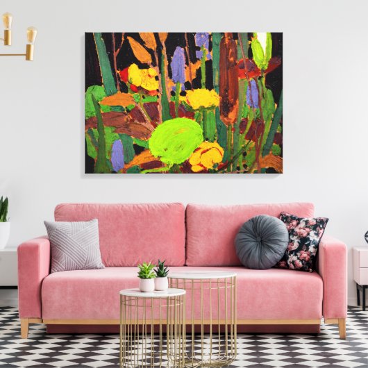 Tom Thomson - Waterbloemen Canvas Afdruk (Insitu (Woonkamer))