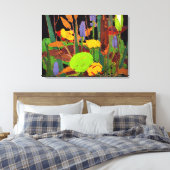 Tom Thomson - Waterbloemen Canvas Afdruk (Insitu (Slaapkamer))