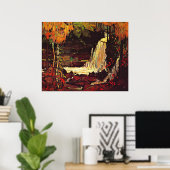 Tom Thomson - Woodland Waterfall Poster (Thuiskantoor)