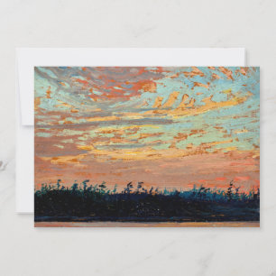 Tom Thomson - Zonsondergangslucht Notitiekaartje