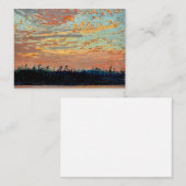 Tom Thomson - Zonsondergangslucht Notitiekaartje (Voorkant / Achterkant)