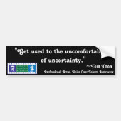 Tom Thon, word gewend aan de Bumpersticker... Bumpersticker (Voorkant)