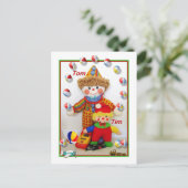 TOM & TIM "Get well" Briefkaart (Staand voorkant)