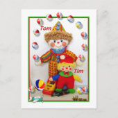TOM & TIM "Get well" Briefkaart (Voorkant)