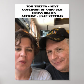Tom trefts For Ohio Governor 2024 Poster
