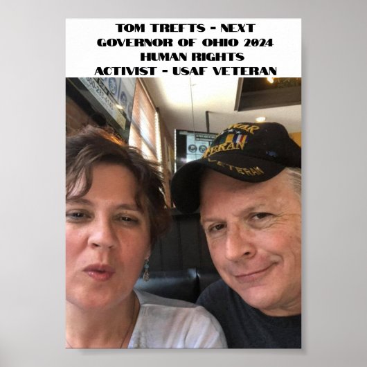 Tom trefts For Ohio Governor 2024 Poster (Voorkant)
