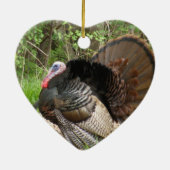Tom Turkey Keramisch Ornament (Achterkant)
