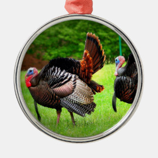 Tom Turkey Kerstboomversier Metalen Ornament
