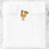 Tom Turkey Ronde Sticker (Tas)