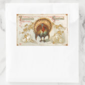Tom Turkey Thanksgiving Greetings  Sticker (Tas)