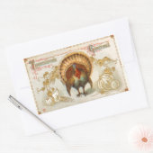 Tom Turkey Thanksgiving Greetings  Sticker (Envelop)