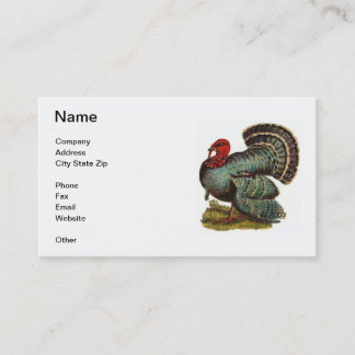 Tom Turkey Visitekaartje
