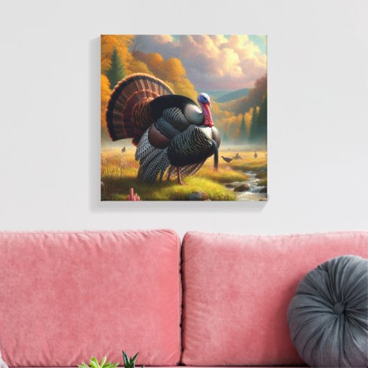 Tom Turkije Herfst Seizoen Natuur Wildlife Canvas Afdruk (Insitu (Woonkamer))