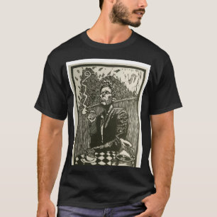 Tom wacht op het roken van een sigarette Graphite  T-shirt