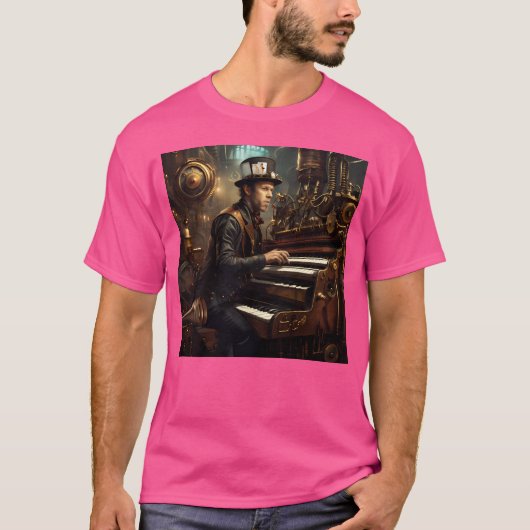 Tom Waits Steampunk T-shirt (Voorkant)