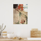 Tom wordt gevangen door Jessie Willcox Smith Poster (Keuken)