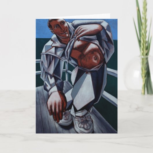 Tom X "Beach Bums"-notitiekaart Notitiekaartje (Voorkant)