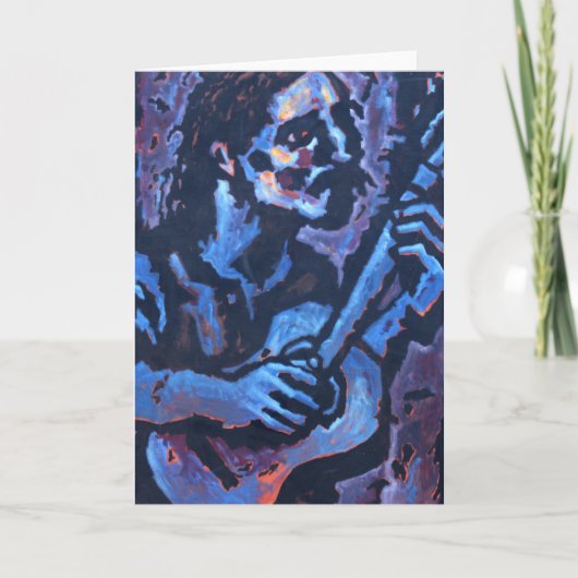 Tom X "Blues Guitar" Note Card Notitiekaartje (Voorkant)