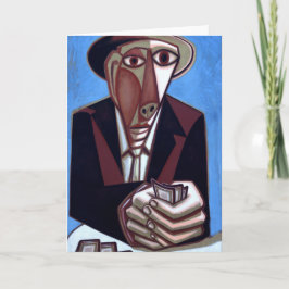Tom X "Card Player" Note Card Notitiekaartje