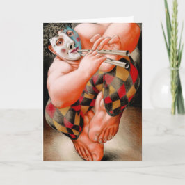 Tom X "Dansende Jester"-notitiekaart Notitiekaartje