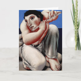 Tom X "Flute on a Beach"-briefkaart Notitiekaartje