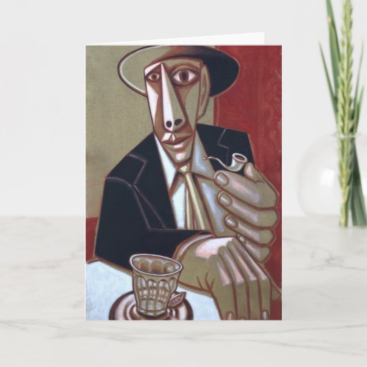 Tom X "The Pipe Smoker"-briefkaart Notitiekaartje (Voorkant)
