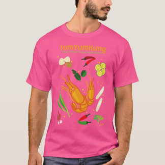 Tom Yum Kung Thais Street Food Ingrediënt Soep T-shirt
