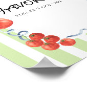 Tomaat babyshower favorieten poster (Hoek)