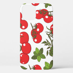 Tomaat Basilicum Naadloos Keukenpatroon Case-Mate iPhone Case