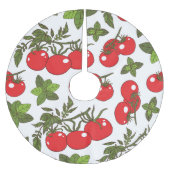 Tomaat Basilicum Naadloos Keukenpatroon Kerstboom Rok (Voorkant)