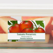 Tomaat bewaart blikken rechthoek voedsellabel labels (Aangebracht)