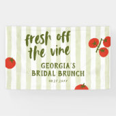 Tomaat Bruiloftsfeestje Fresh Off The Vine Spandoek (Horizontaal)
