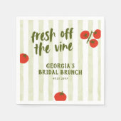 Tomaat Bruiloftsontbijt op de Wijnstok Servet (Voorkant)