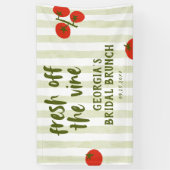 Tomaat Bruiloftsontbijt op Vine Fresh Spandoek (Verticaal)