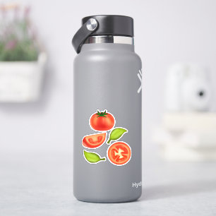 Tomaat en Oreganobladeren Sticker
