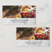 Tomaat en pasta visitekaartje (Voorkant / Achterkant)