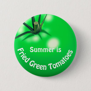 Tomaat gebakken groene tomaten schattig zomer ronde button 5,7 cm