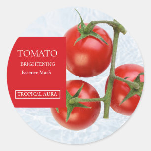 Tomaat GezichtsMasker Label