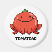 Tomaat Grappige Tomaat Toad Pun Magneet (Voorkant)