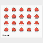 Tomaat Grappige Tomaat Toad Pun Ronde Sticker (Vel)