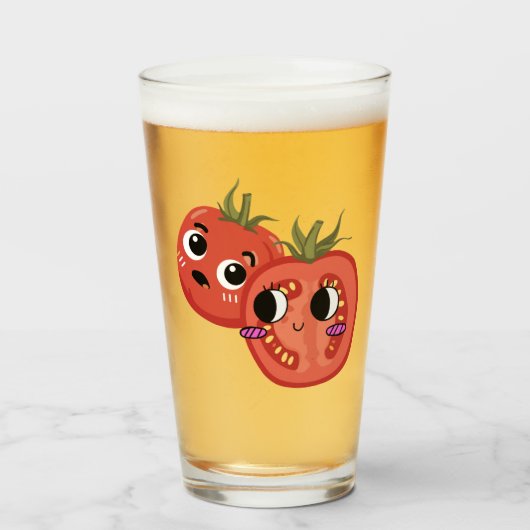 Tomaat in ontzag glas (Voorkant gevuld)